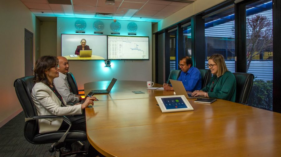 Team meeting in boardroom Team meeting in boardroom